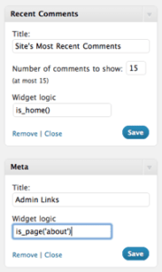 wordpress-plugin-widget-logic