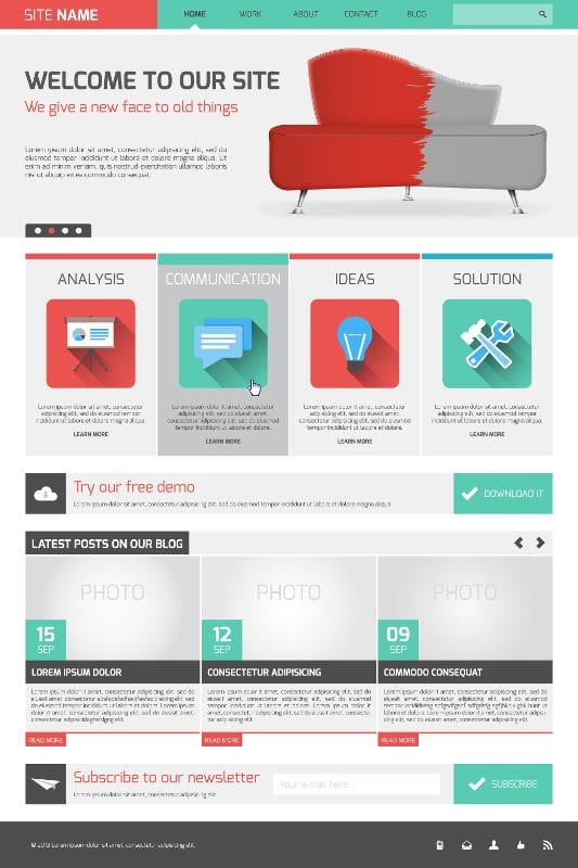 One page website