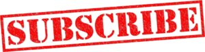 MailChimp : Email Marketing met Apenstreken 1 SUBSCRIBE red Rubber Stamp over a white background.