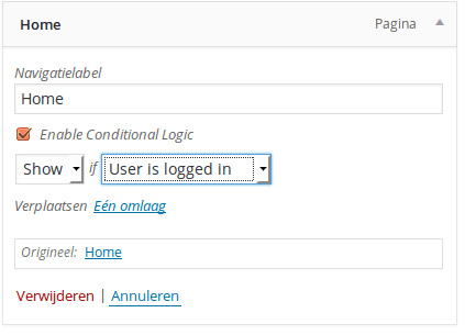 flexibele menu's in WordPress met IF menu