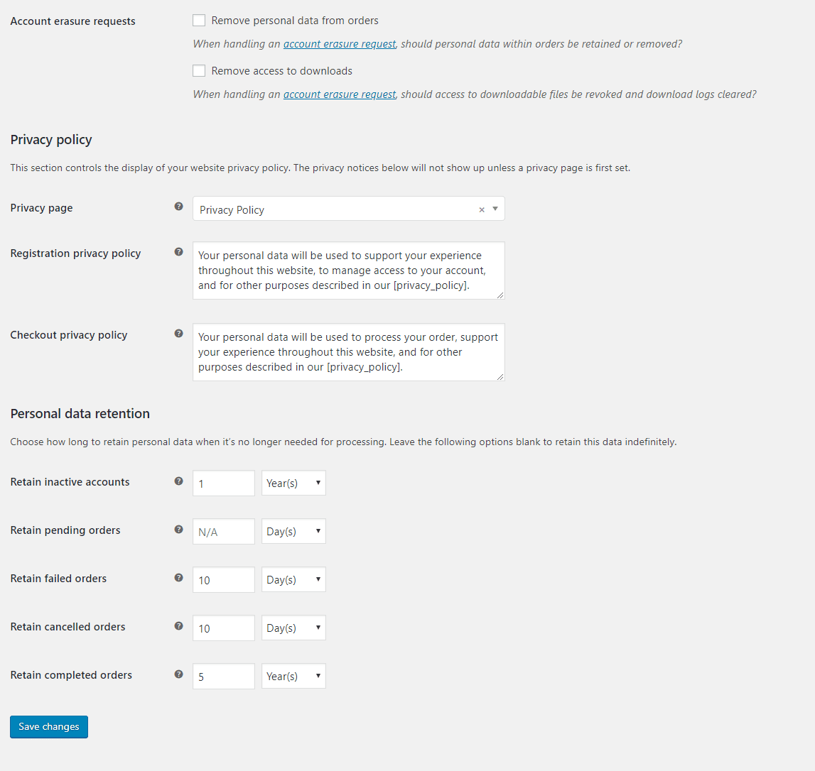 De GDPR in WooCommerce en WordPress 1 gdpr in woocommerce | De GDPR in WooCommerce en WordPress