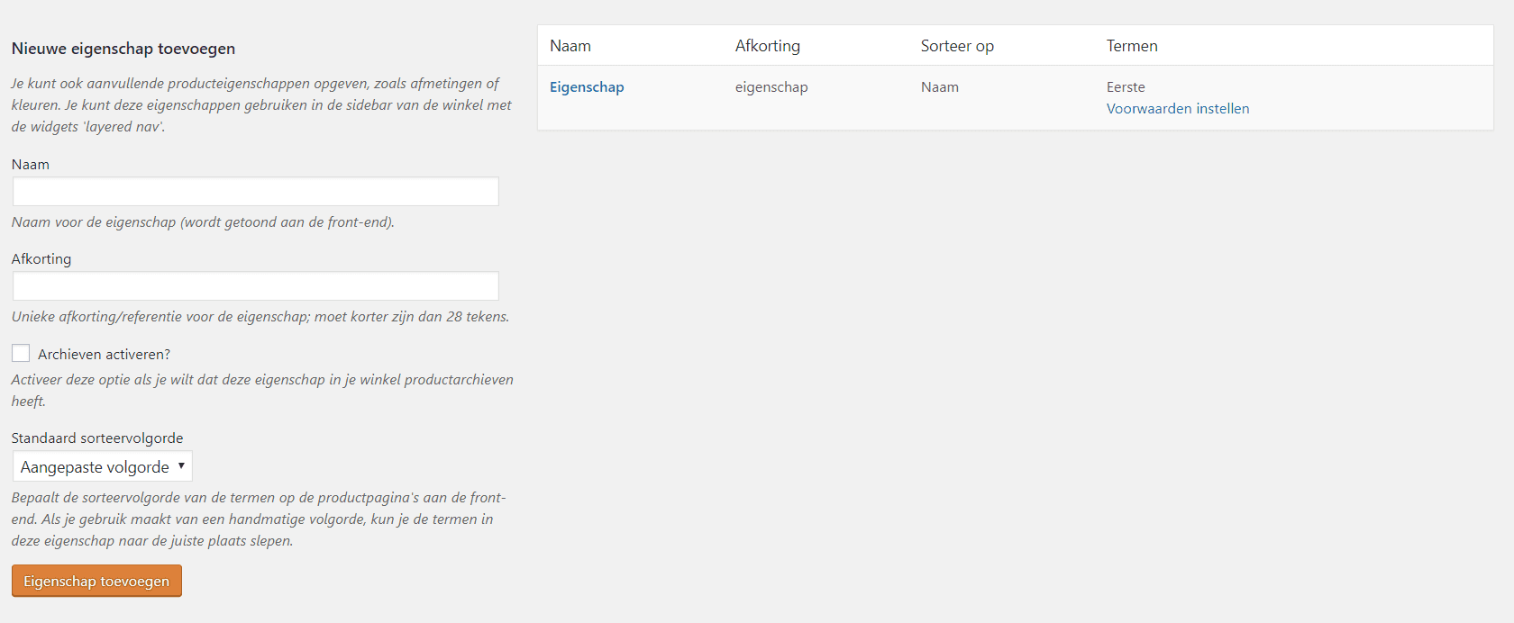 WooCommerce Producteigenschappen of Attributes... een stuk krachtiger dan je dacht. 1 producteigenschappen
