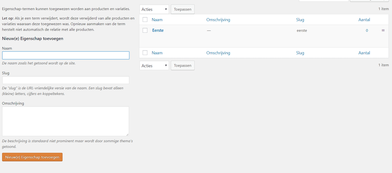 WooCommerce Producteigenschappen of Attributes... een stuk krachtiger dan je dacht. 2 producteigenschappen