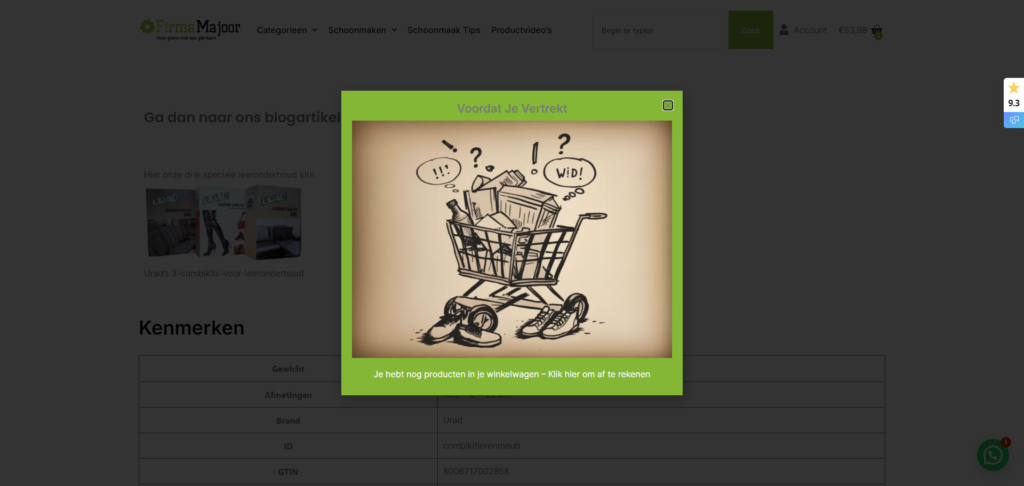 abandoned cart popup | Abandoned Carts voorkomen met WooCommerce