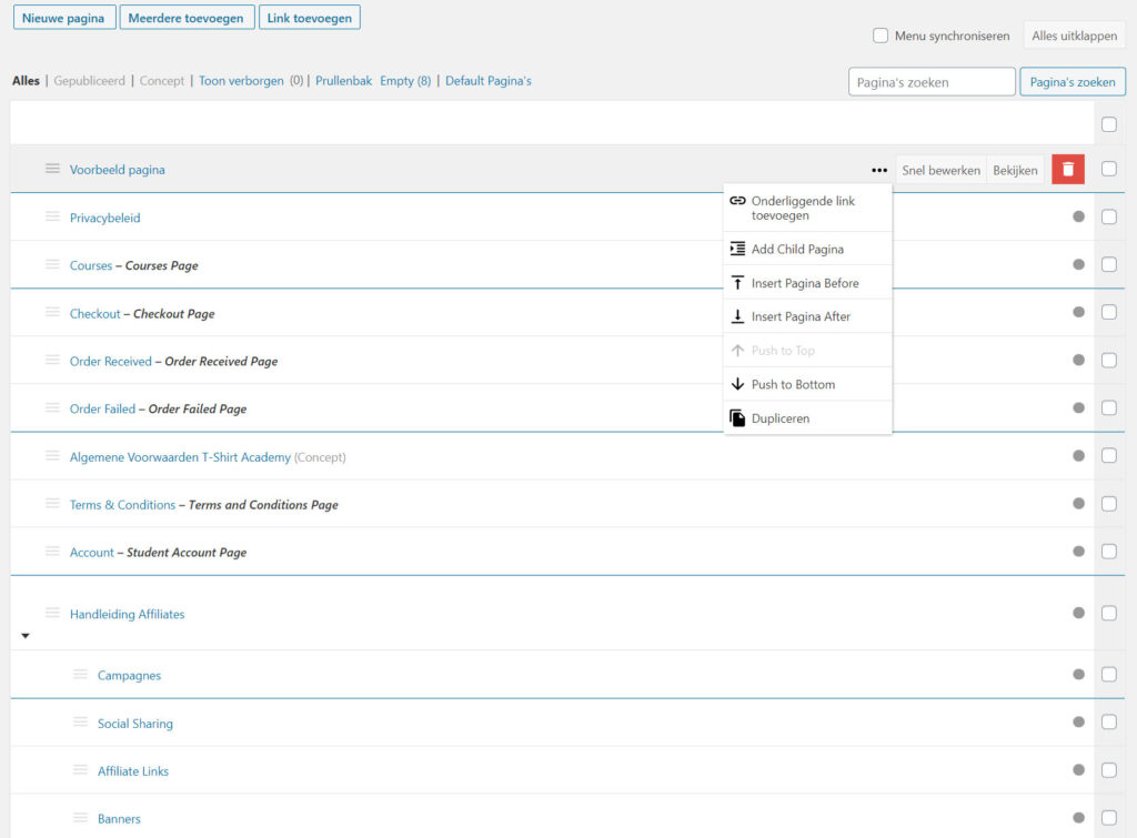 | Je WordPress pagina's organiseren - Het kan