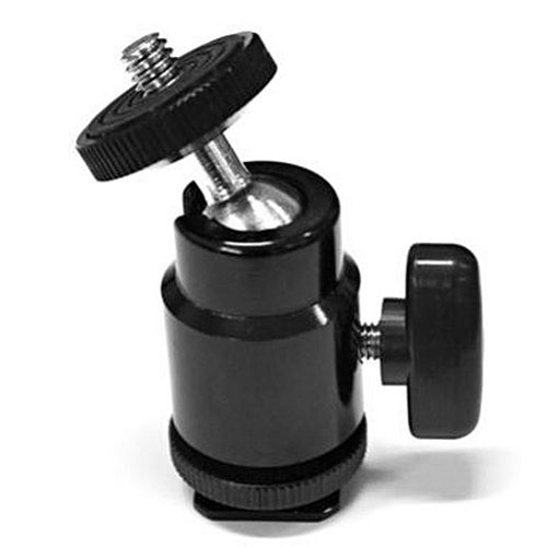 Vergeet die teleprompter - handige tips voor een werkbaar alternatief 4 Cineroid MBH-M Hot Shoe Adapter / Mini Ballhead - image 1