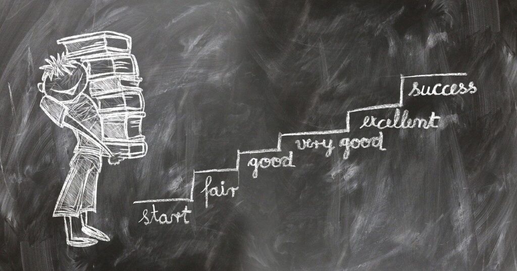 students, board, drawing