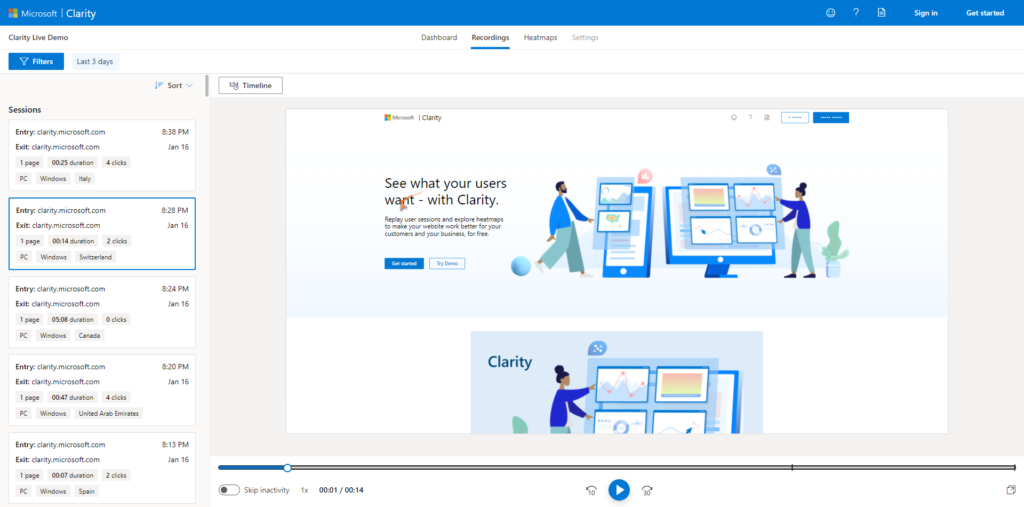 microsoft clarity
