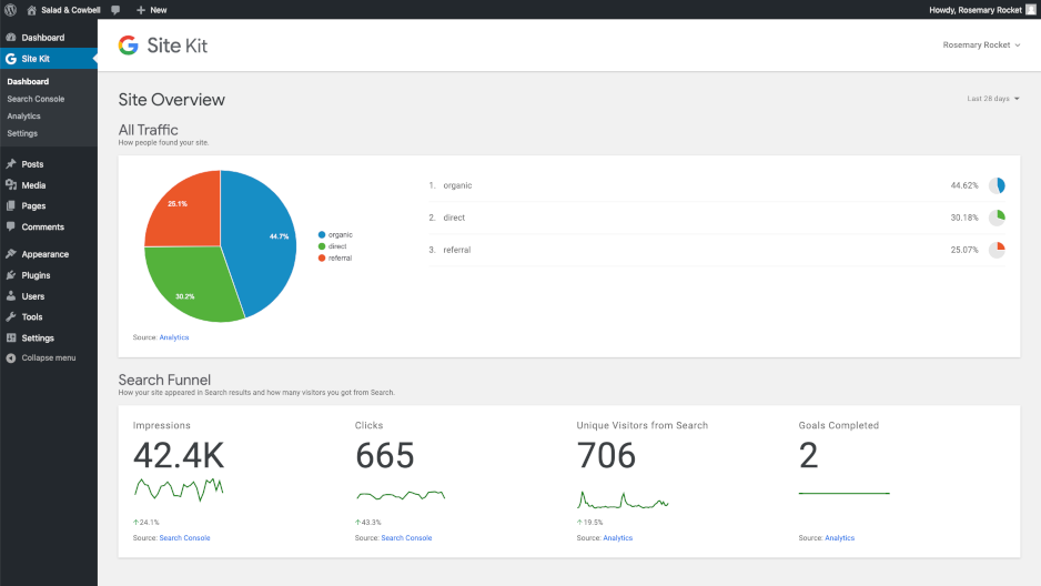 Google Site Kit - Een Zwitsers Zakmes voor Google Integratie 2 Google Site Kit