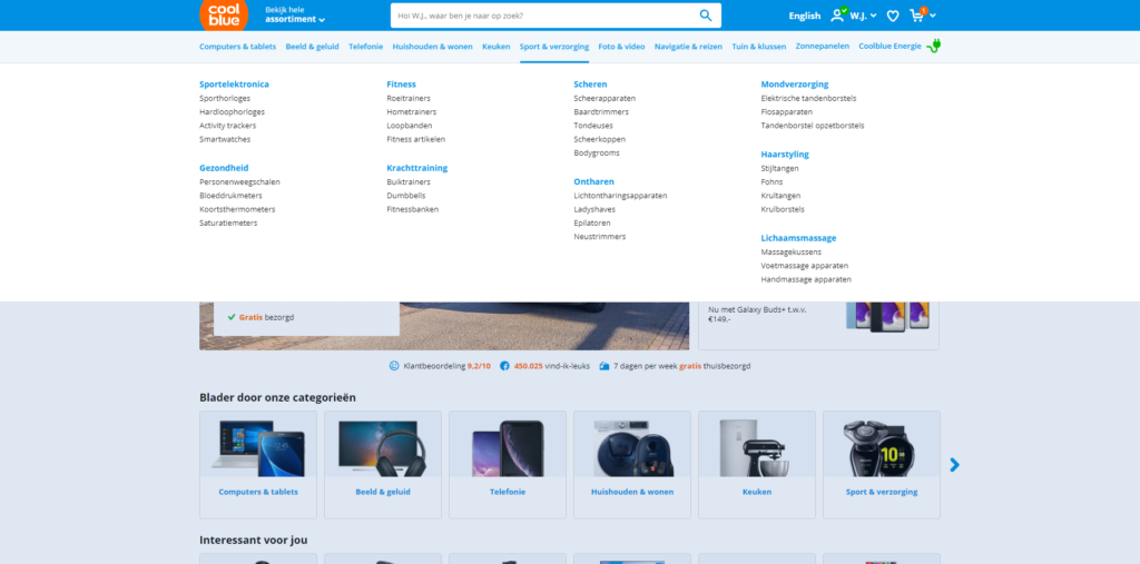 Mega menu in Elementor