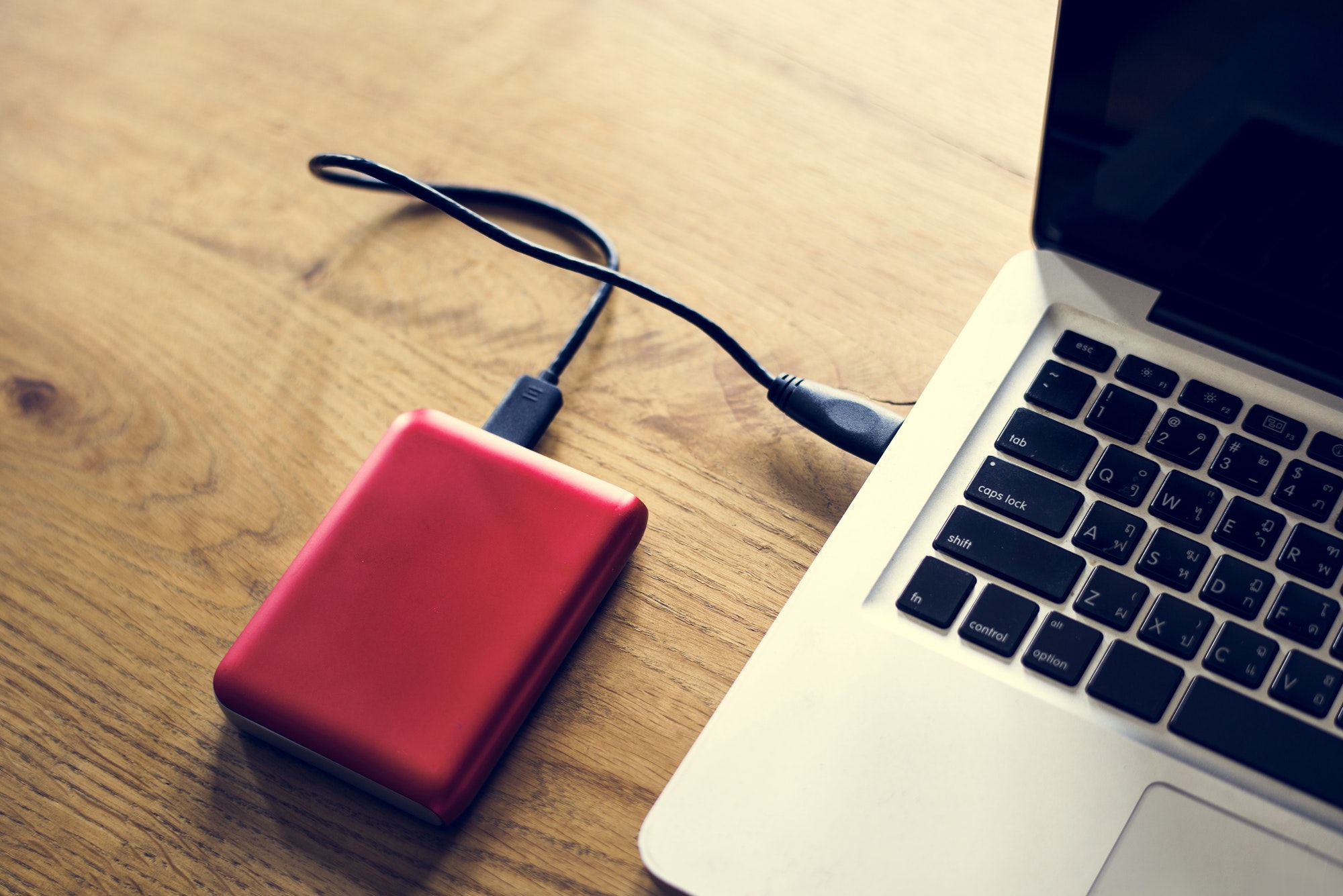 External Hard disk drive connect to laptop