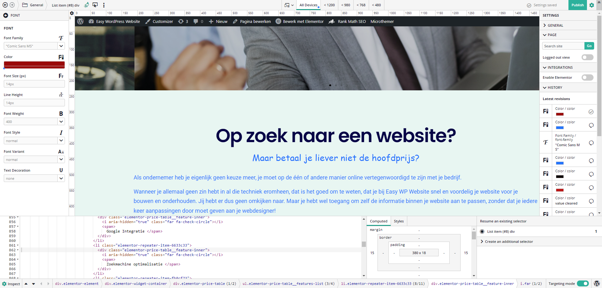 Microthemer - omdat Elementor, Divi en Beaver iets vergeten zijn! 2 Microthemer en Elementor