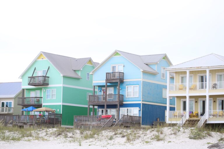 Row of Beach Houses