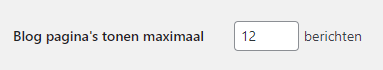 | Het aantal (custom) post types per pagina instellen