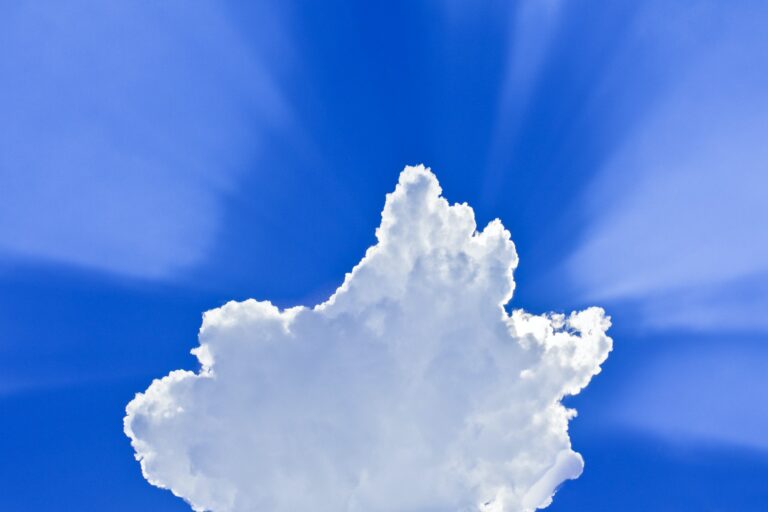 Clouds with rays