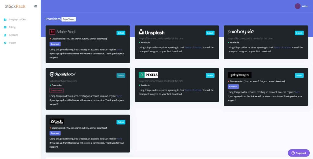 Image bank plugin
