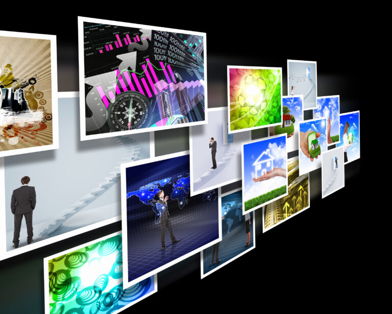 Screens with images flow