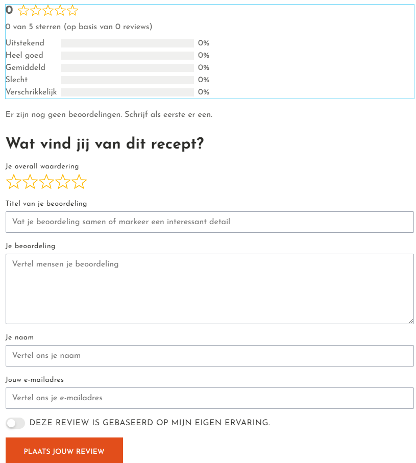Site reviews