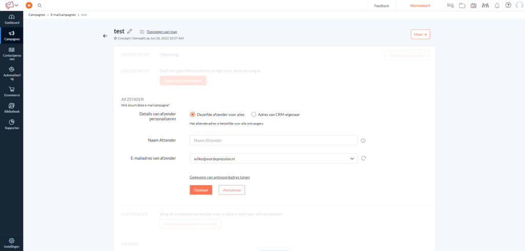 e-mail marketing met zoho campaign