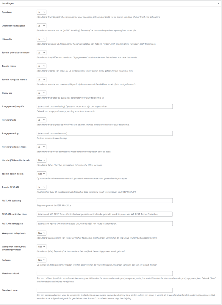 custom post types | Custom Post Types, Custom Taxonomies en Custom Fields