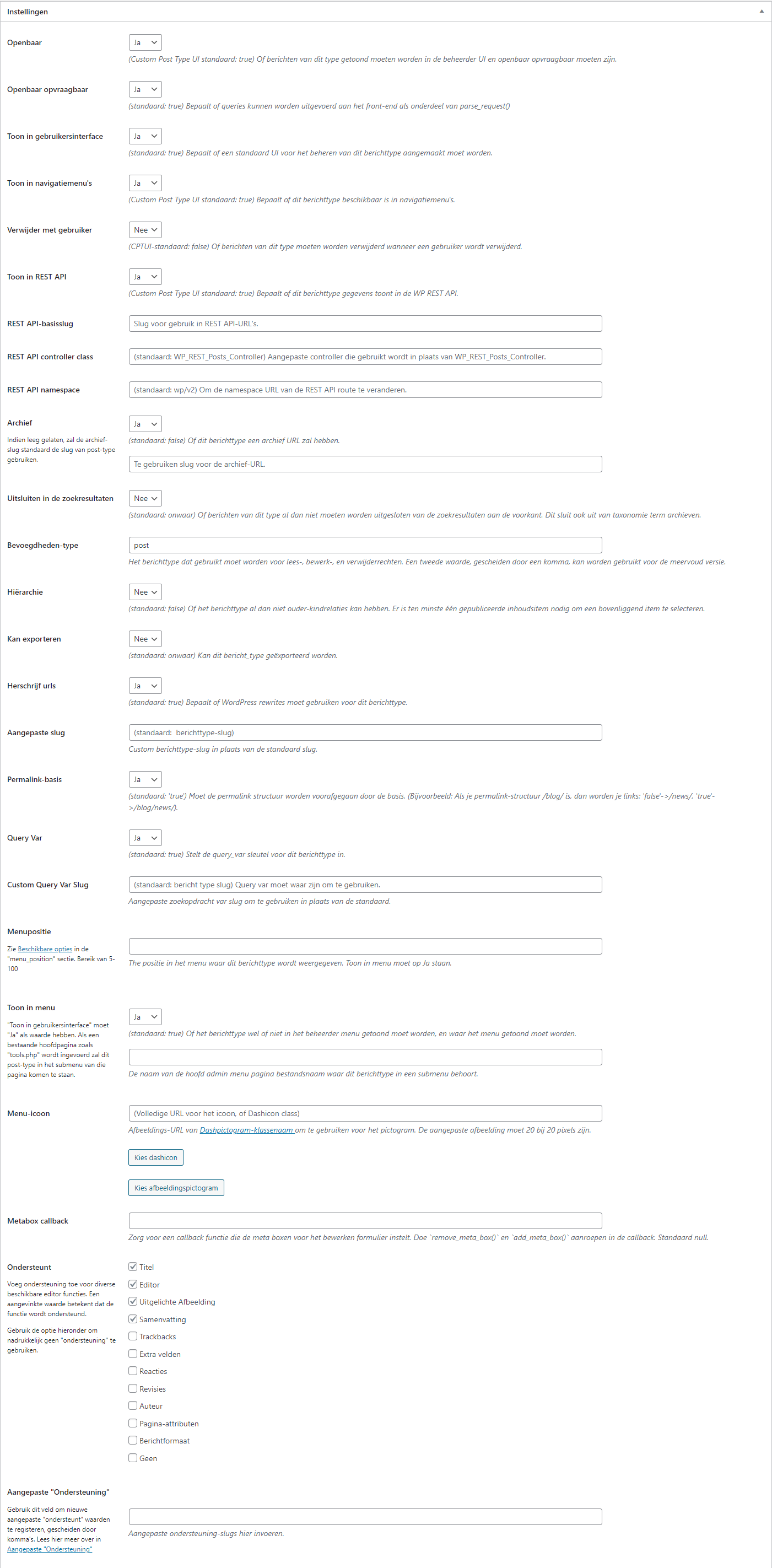 custom post types | Custom Post Types, Custom Taxonomies en Custom Fields