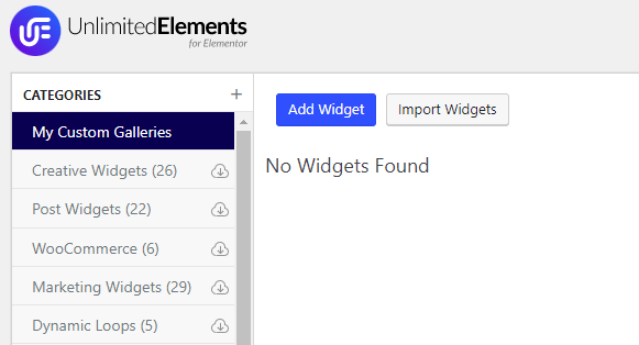Maak zelf een Elementor Gallery Widget met Unlimited Elements 3 gallery widget