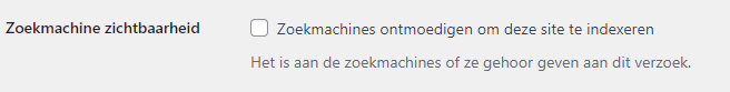website wordt niet zichtbaar in Google