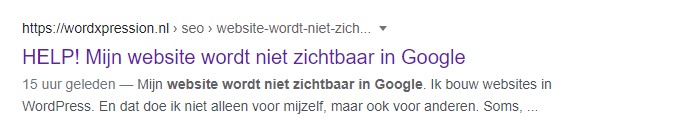 website wordt niet zichtbaar in Google | HELP! Mijn website wordt niet zichtbaar in Google!