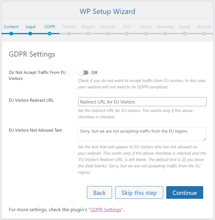 WP Setup Wizard - Een complete website in enkele minuten 7 wp setup wizard | WP Setup Wizard - Een complete website in enkele minuten