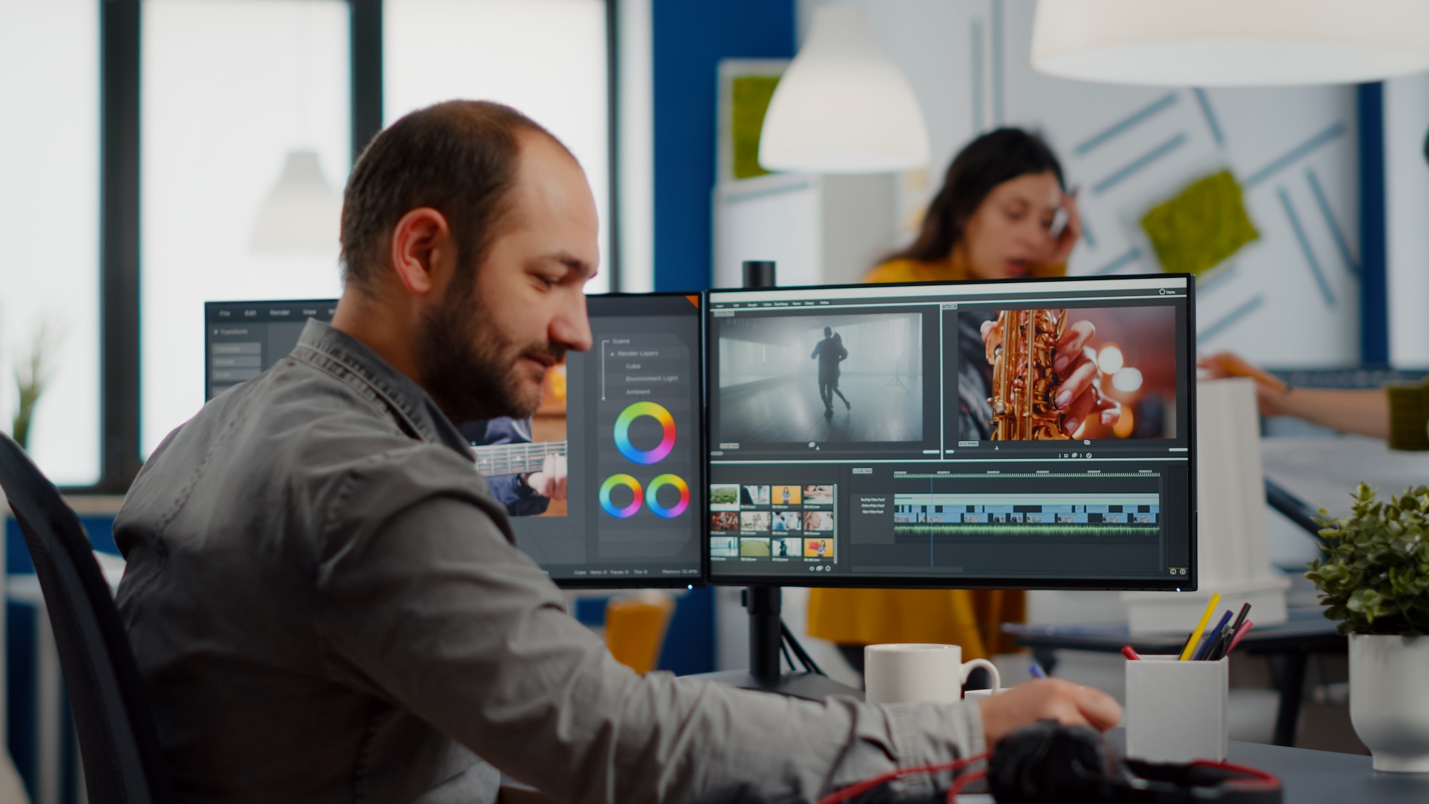Coaching Online Leeromgeving 15 Video maker editing movie using post production software