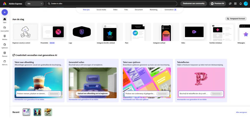 bloggen en ai - Adobe Express