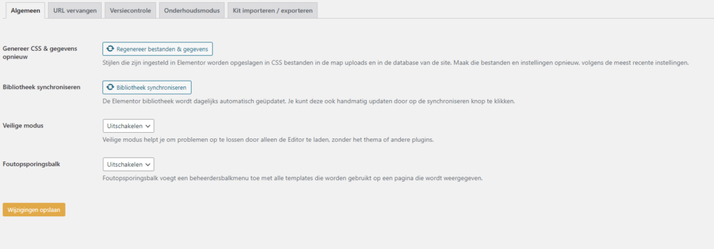 WordPress Debuggen - Handige tools voor de WP Developer 2 WordPress Debuggen - Elementor Foutopsporingsbalk