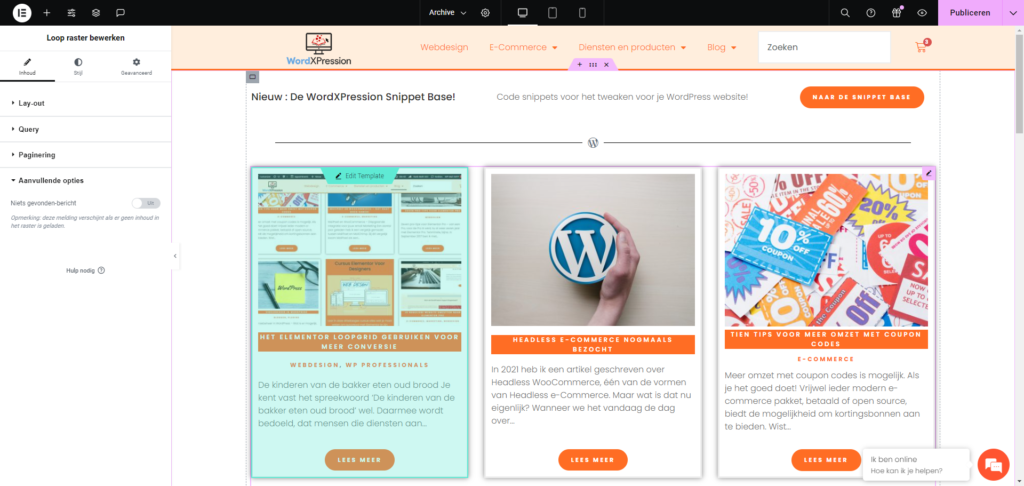 Het Elementor Loopgrid gebruiken voor meer conversie 18 elementor loopgrid | Het Elementor Loopgrid gebruiken voor meer conversie