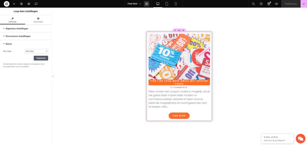 Het Elementor Loopgrid gebruiken voor meer conversie 8 elementor loopgrid | Het Elementor Loopgrid gebruiken voor meer conversie