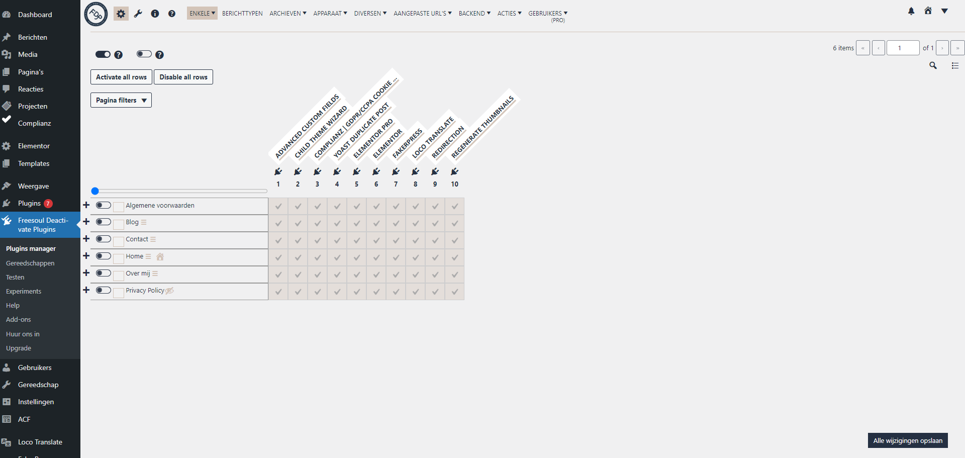 selectief laden van plugins