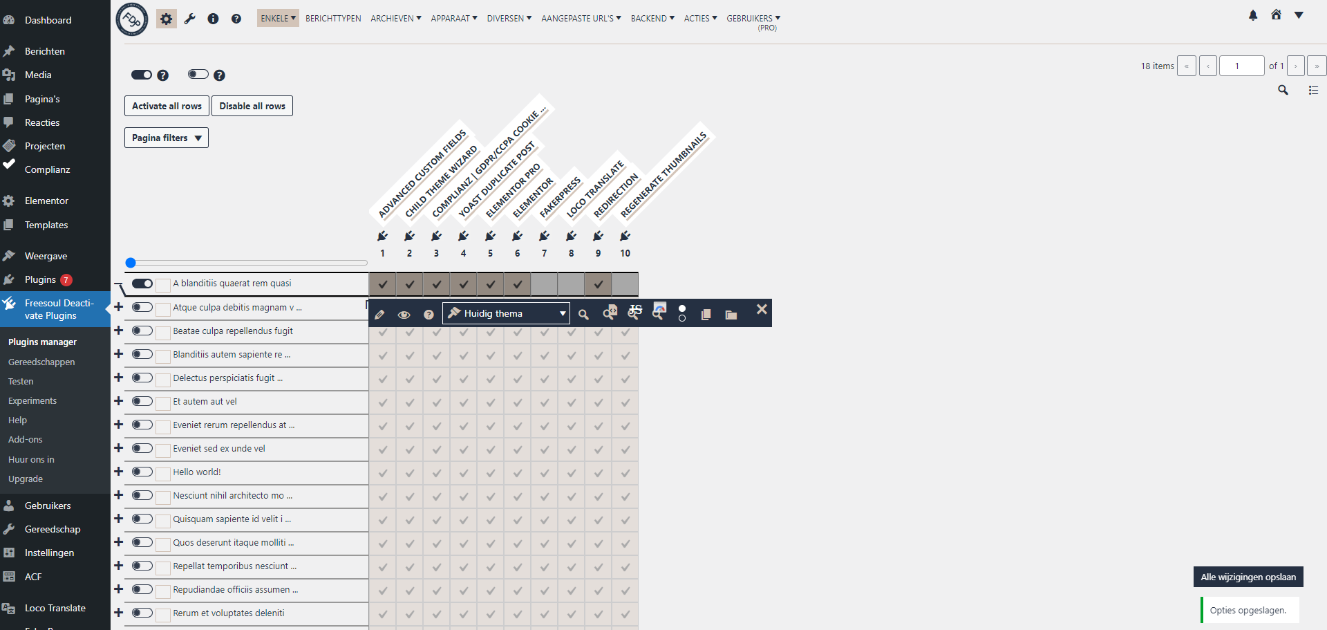 selectief laden van plugins