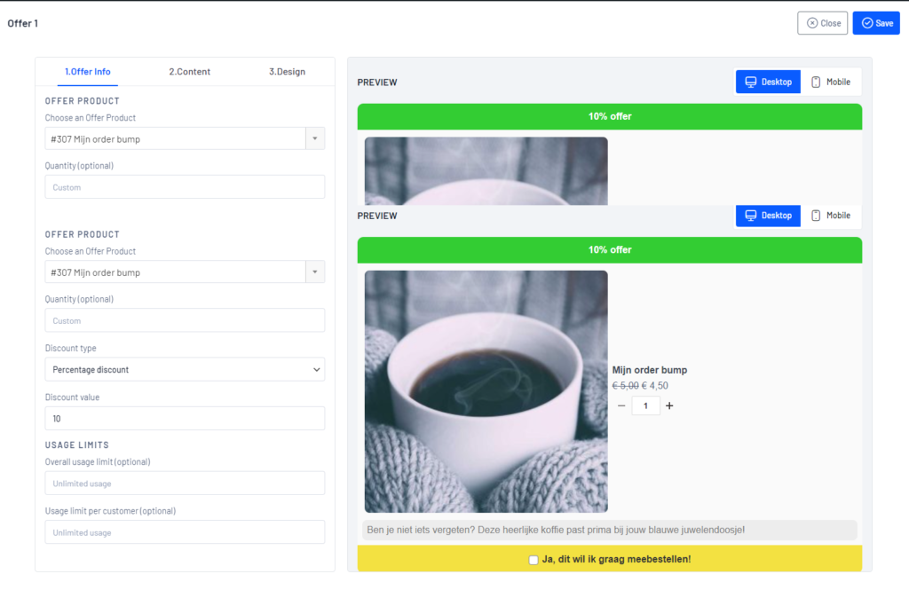 order bumps | Over Order Bumps en Upsells