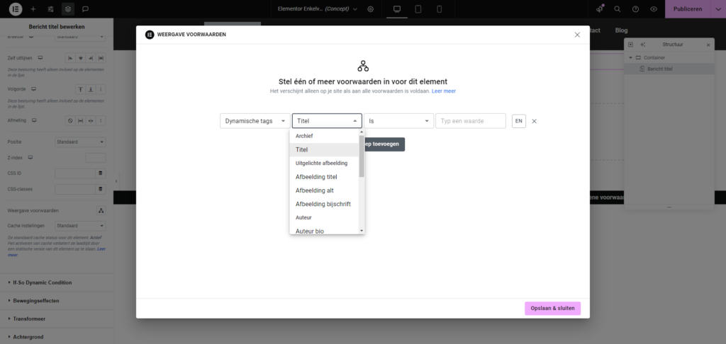 Conditionele content, en wat je er mee kan doen 3 conditionele content