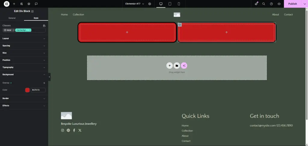 Editor V4 | Een complete handleiding Classes met Elementor Editor 4