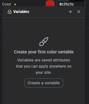 Variabele aanmaken binnen de Elementor V4 editor