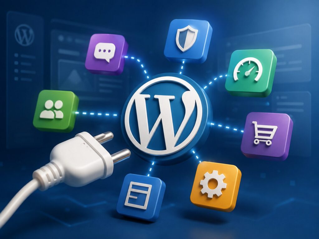 Drie relevante plugins voor vandaag! 1 Afbeelding om het concept van WordPress plugins duidelijk te maken voor het artikel 'Vijf relevante plugins voor vandaag.