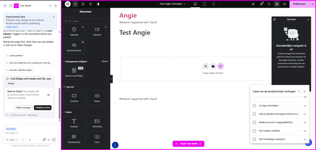 angie code ai | Mijn eerste date met Elementor's 'Angie Code AI'