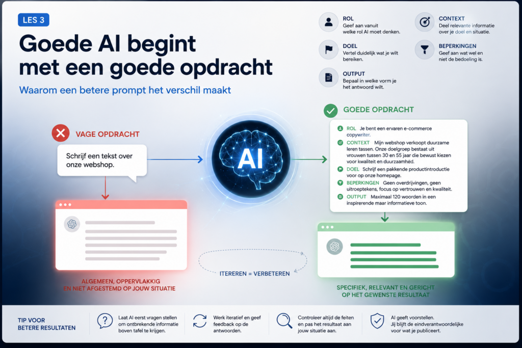 | Les 3 - Betere opdrachten, betere output