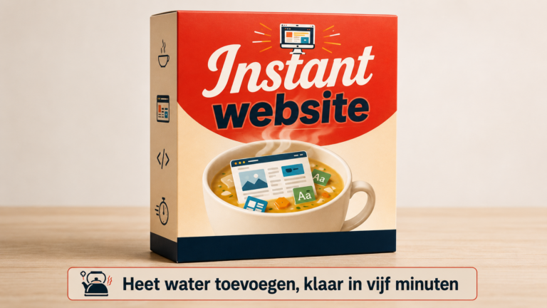 Een website in vijf minuten. Alleen H2O en AI toevoegen.