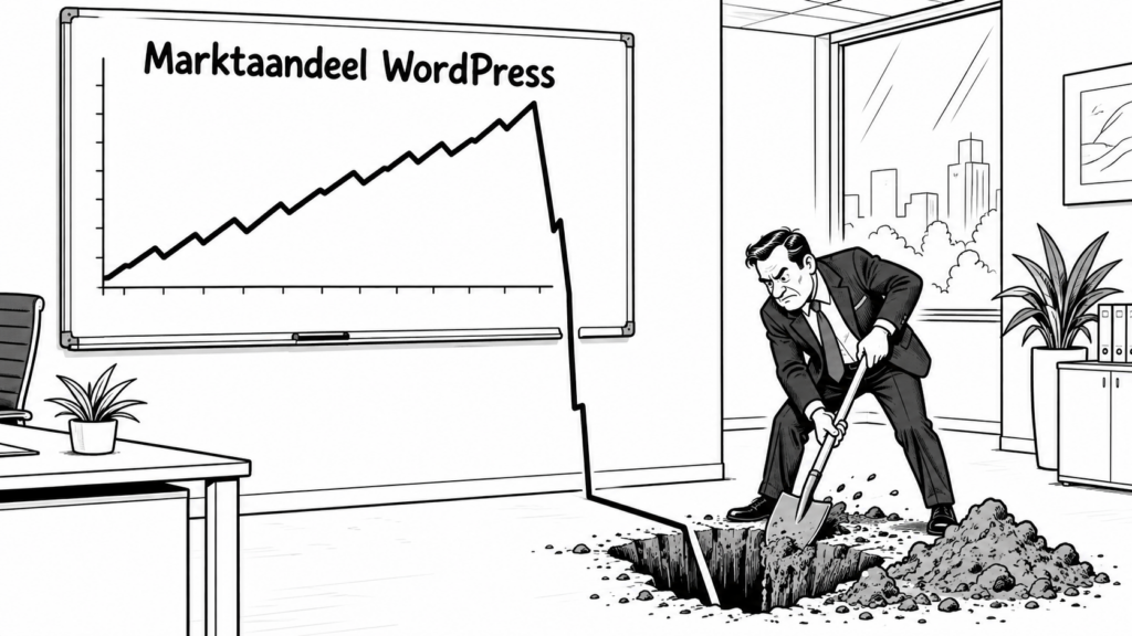 WordPress verliest marktaandeel, maar wordt het juist sterker? 1 Hoe gaat het met het marktaandeel van WordPress