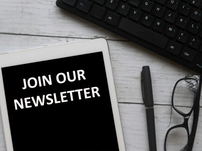 Join our newsletter concept
