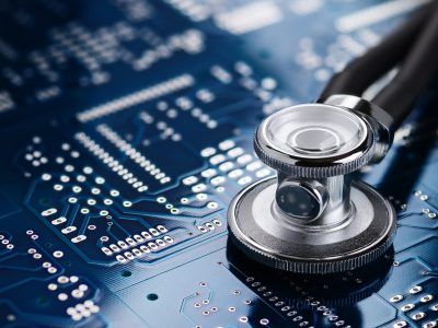 medical-stethoscope-and-electronics