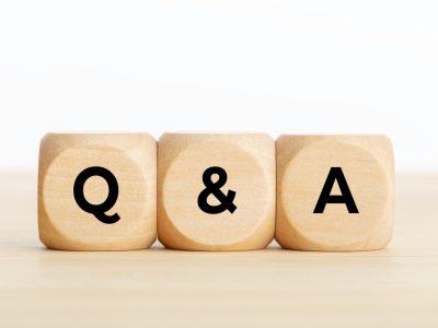 Q&A or questions and answers concept