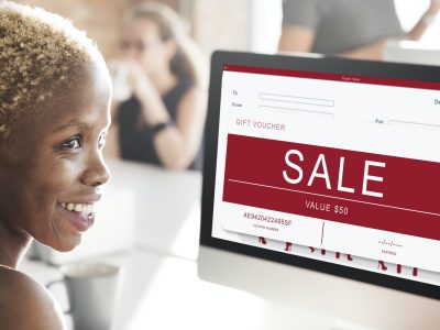 Sale Voucher Online Shopping Concept